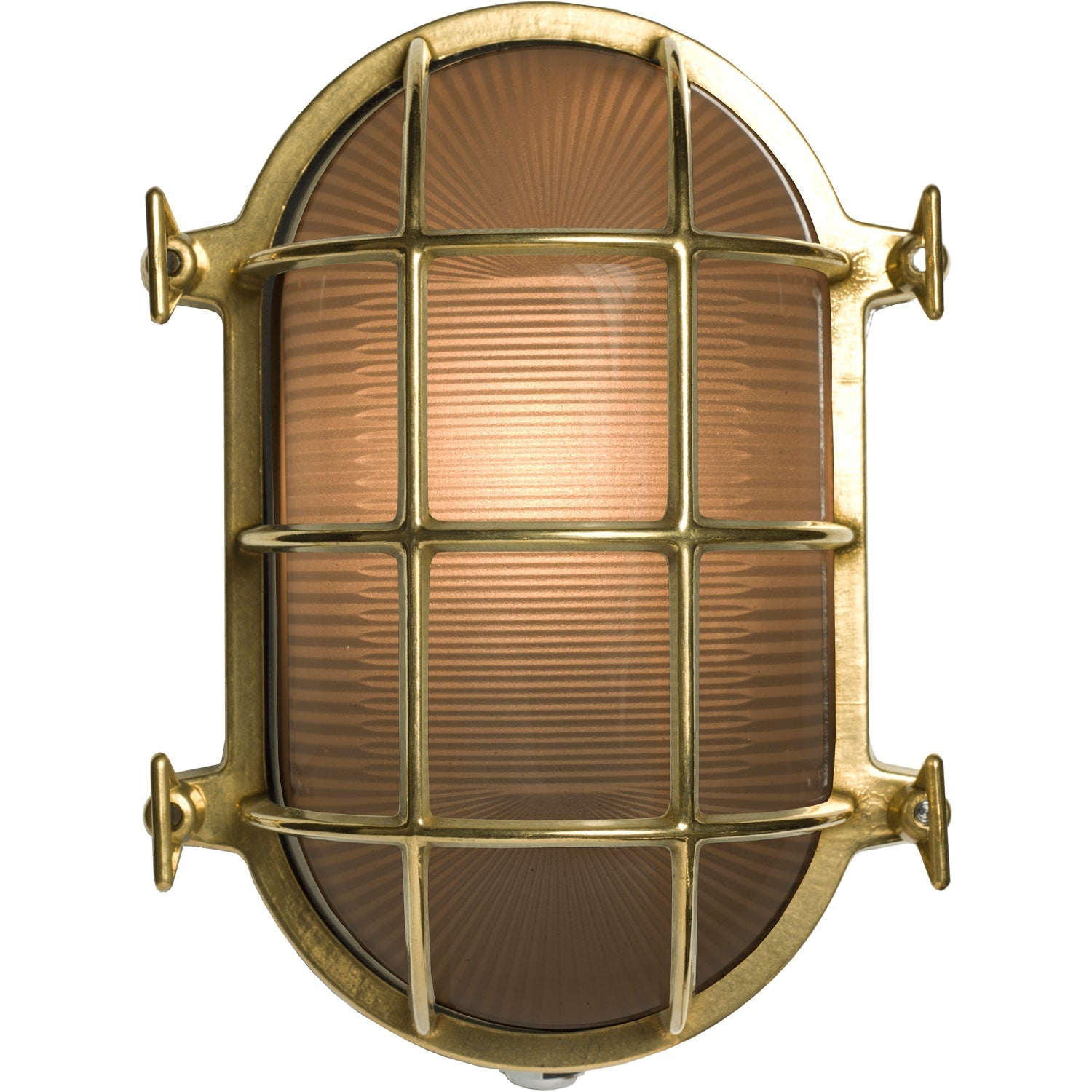 Davey Lighting Oval Brass Bulkhead Light 7034
