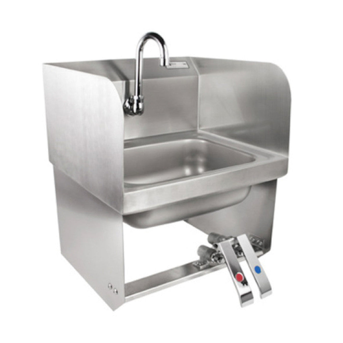 John Boos  Wall Mount Pro-Bowl Hand Sink with Gooseneck Spout and Knee Valves - PBHS-W-KVMB-SSP