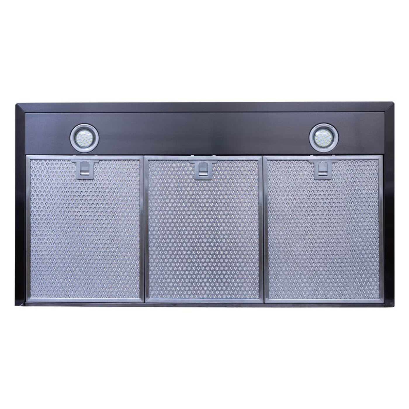 ProLine Wall Mounted Range Hood, Convertible to Ductless, 600/1200 CFM, Stainless Steel Finish, Black Finish Proline - PLFW 520
