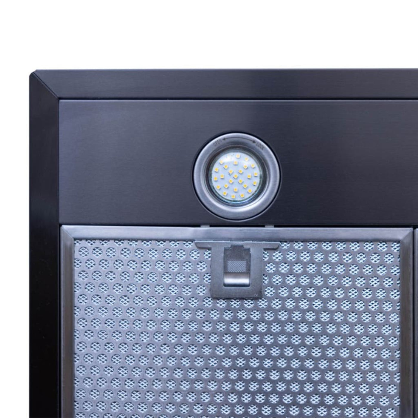 ProLine Wall Mounted Range Hood, Convertible to Ductless, 600/1200 CFM, Stainless Steel Finish, Black Finish Proline - PLFW 520