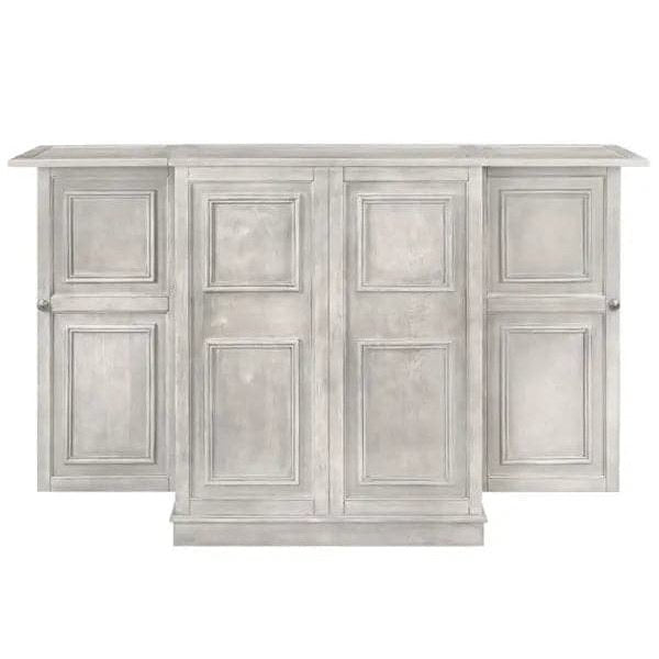 Ram Game Room Portable Folding Bar Cabinet-Antique White - Backyard Provider