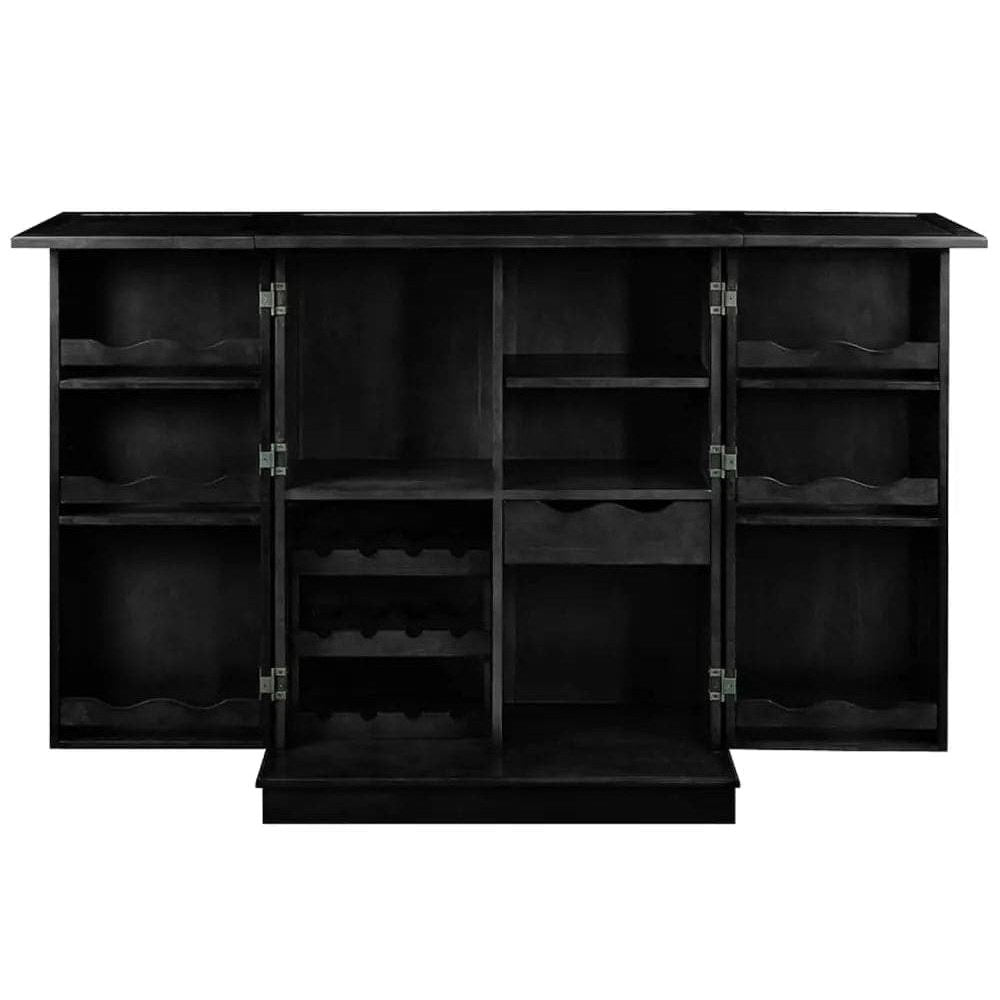 Ram Game Room Portable Folding Bar Cabinet-Black - Backyard Provider