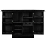 Ram Game Room Portable Folding Bar Cabinet-Black - Backyard Provider