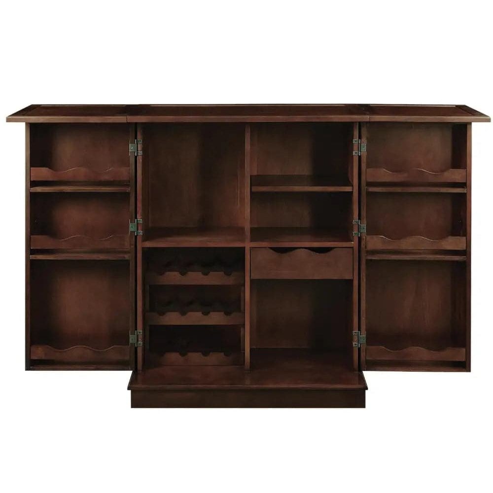 Ram Game Room Portable Folding Bar Cabinet-Cappuccino - Backyard Provider