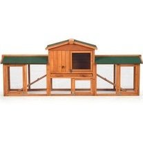 Prevue Pet Chicken Coop/Rabbit Hutch with Double-Run - 4600