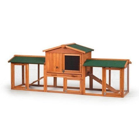 Prevue Pet Chicken Coop/Rabbit Hutch with Double-Run - 4600