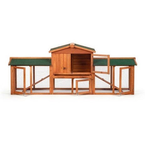 Prevue Pet Chicken Coop/Rabbit Hutch with Double-Run - 4600