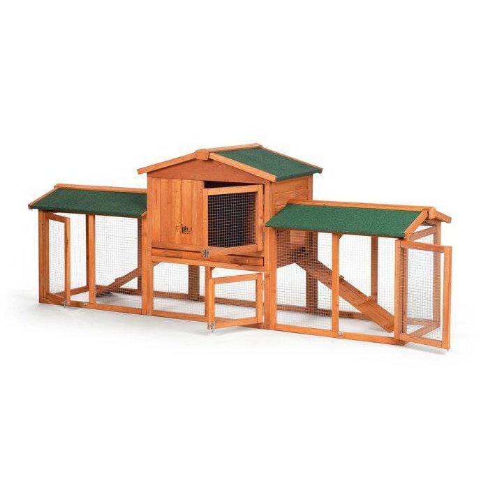 Prevue Pet Chicken Coop/Rabbit Hutch with Double-Run - 4600