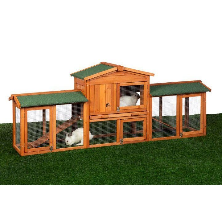 Prevue Pet Chicken Coop/Rabbit Hutch with Double-Run - 4600