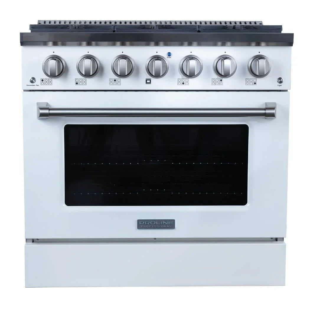 ProLine Dual Fuel Kitchen Range 15,000 BTUs Available in Stainless Steel, Matte Black, Gloss White options - PLSR 30GE