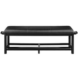 Ram Game Room Spectator Storage Bench-Black - SBENCH BLK