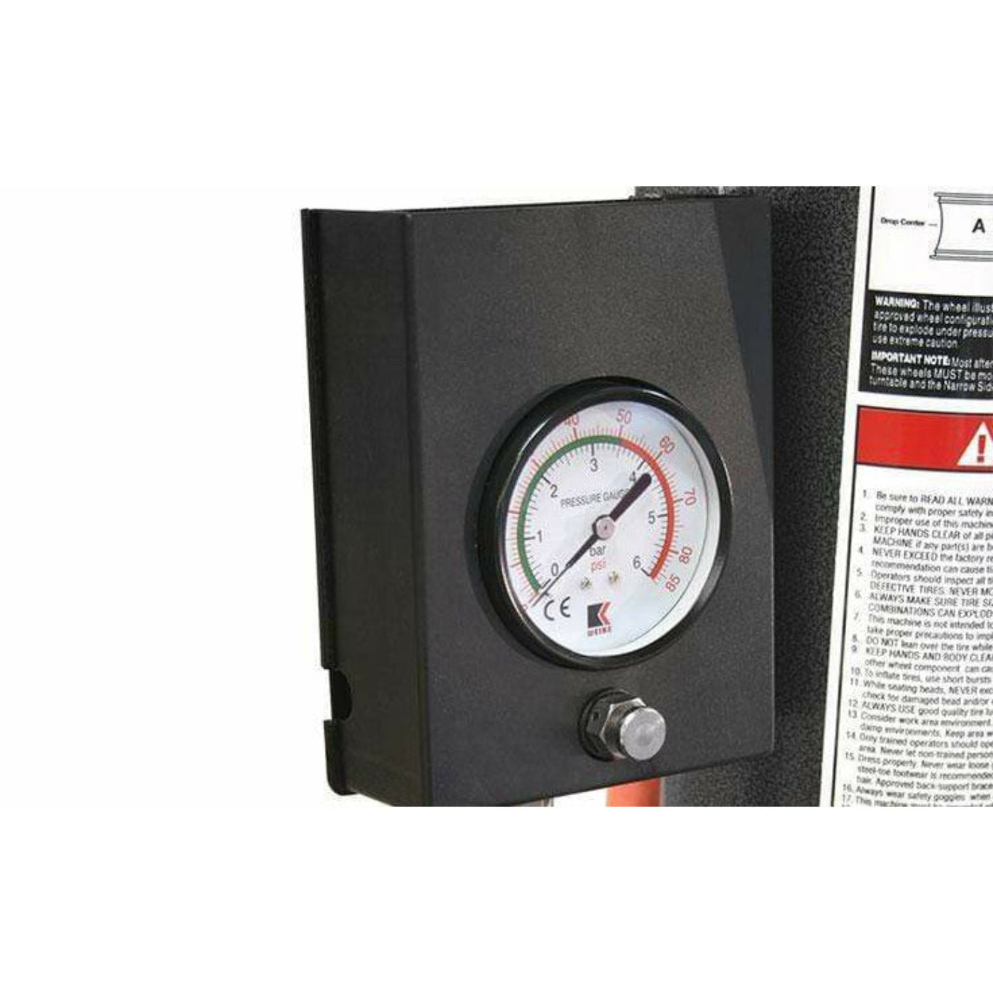 Ranger R980AT Swing-Arm Tire Changer Single Tower Assist 30" Capacity Gray-Yellow - 5140147