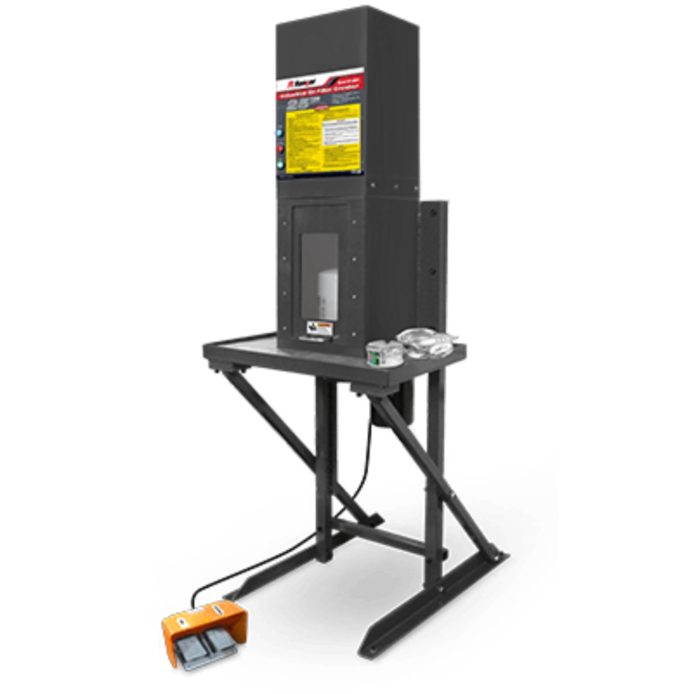 Ranger RP-50FC Heavy-Duty Electro/Hydraulic Oil-Filter Crusher With Stand 25-Ton Capacity 1-Phase 50/60Hz - 5150401