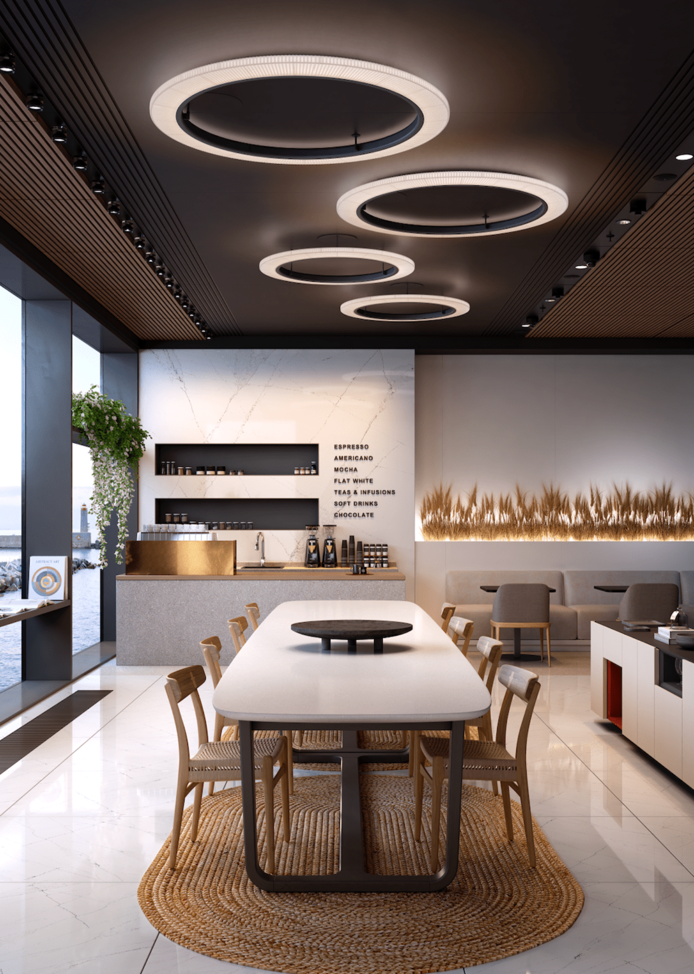 Bover Roda PF/150 LED Dimmable Ceiling Lamp - 36612106190U