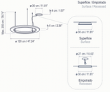 Bover Roda S/120 LED Dimmable Pendant - 36601210190U
