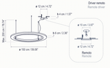 Bover Roda S/150 LED Dimmable Pendant - 36602210190U