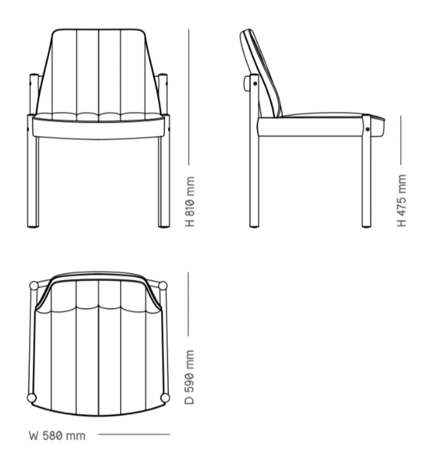 Eikund Ry Dining Chair - RYDIN-OO-TG1-LG3
