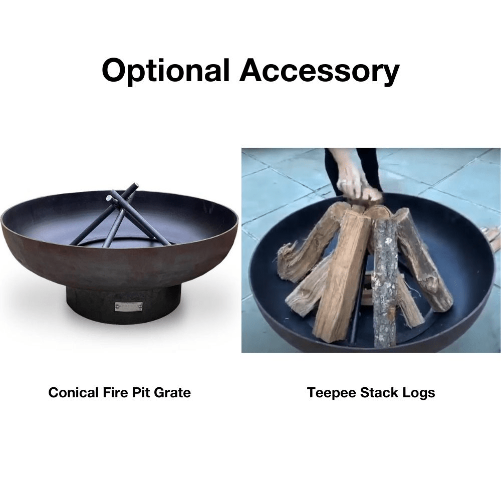 Seasons Fire Pits Vulcan Round Steel Fire Pit - 36CVulcan