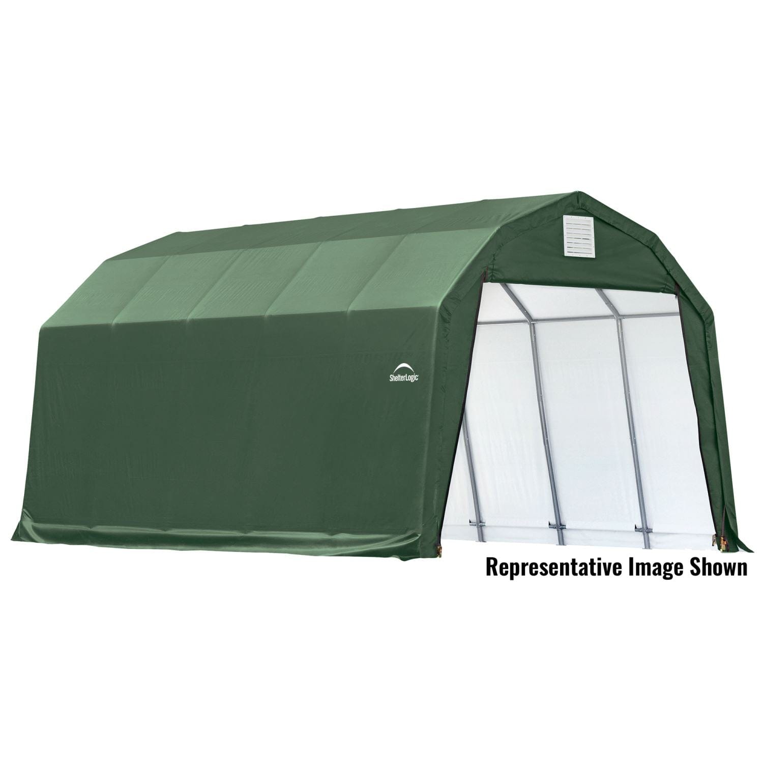 ShelterLogic | ShelterCoat 12 x 28 ft. Garage Barn Green STD - 90254