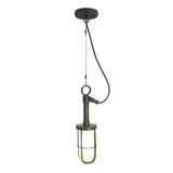 Davey Lighting Ship's Well Glass Pendant 7524 - Weathered Brass
