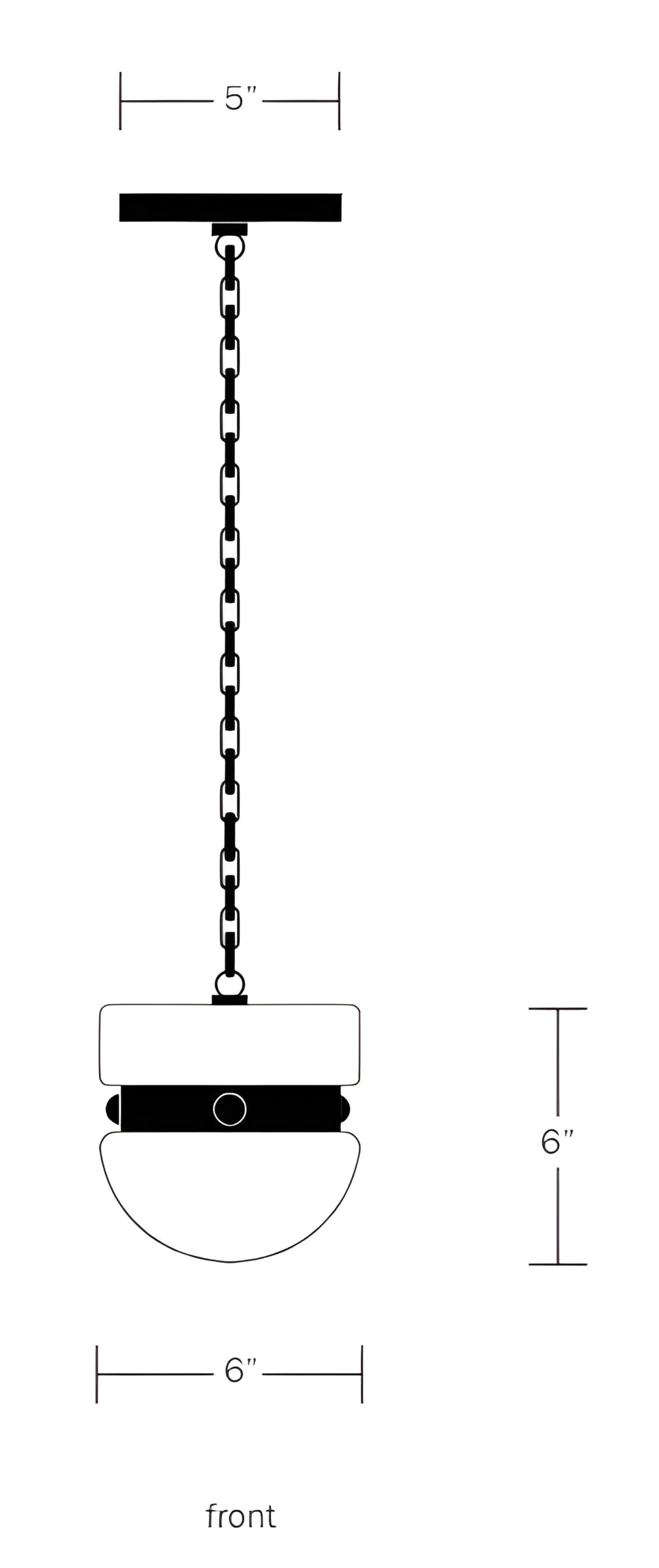Workstead Slab Hemisphere Pendant Small - WS-BUO-SLB-HEM-P-SM-MBE-110