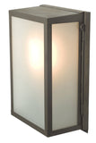 Davey Lighting Small Box Wall Light With Internal Glass