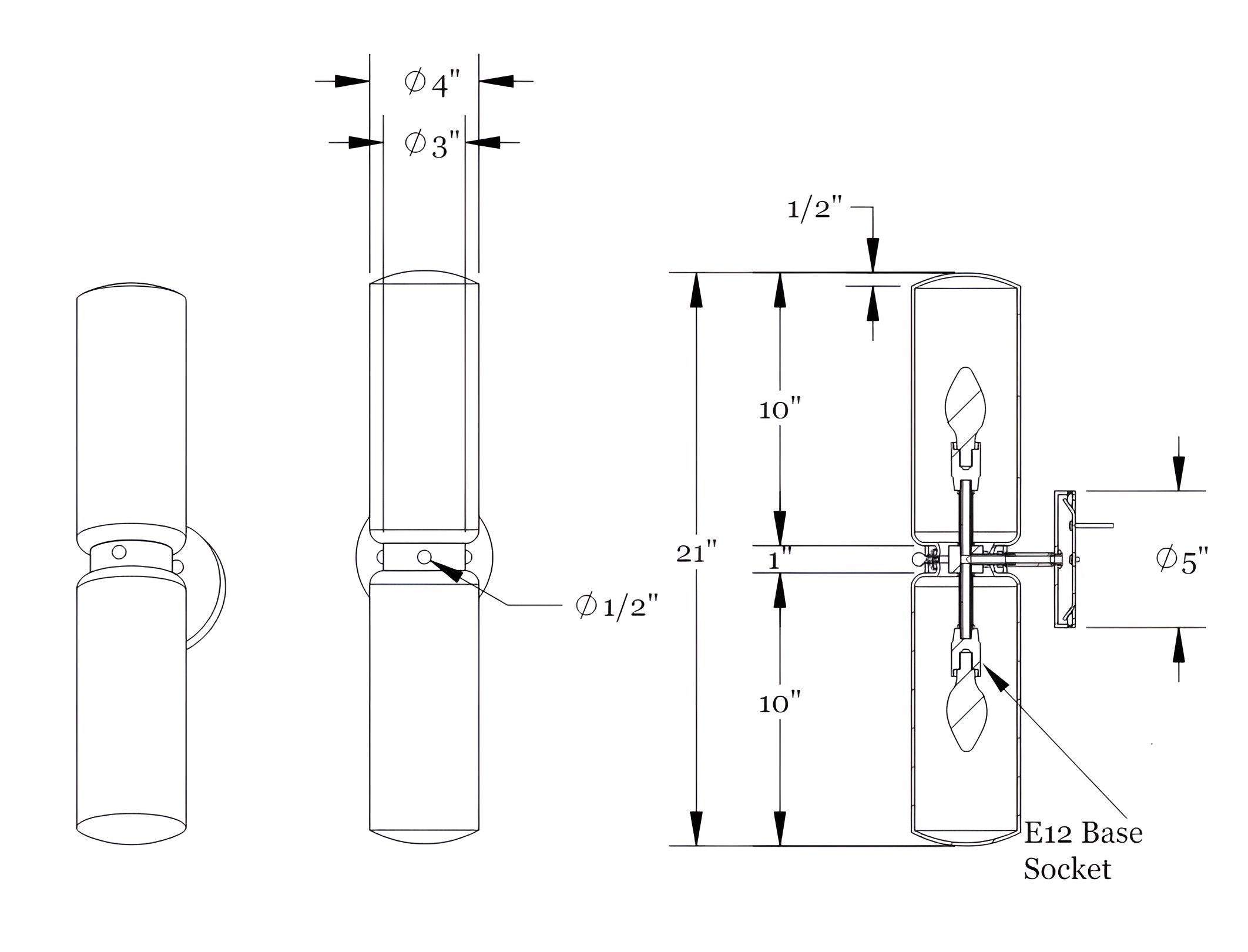 Workstead Spar Sconce - WS-BUO-SPA-SC-MBE-110