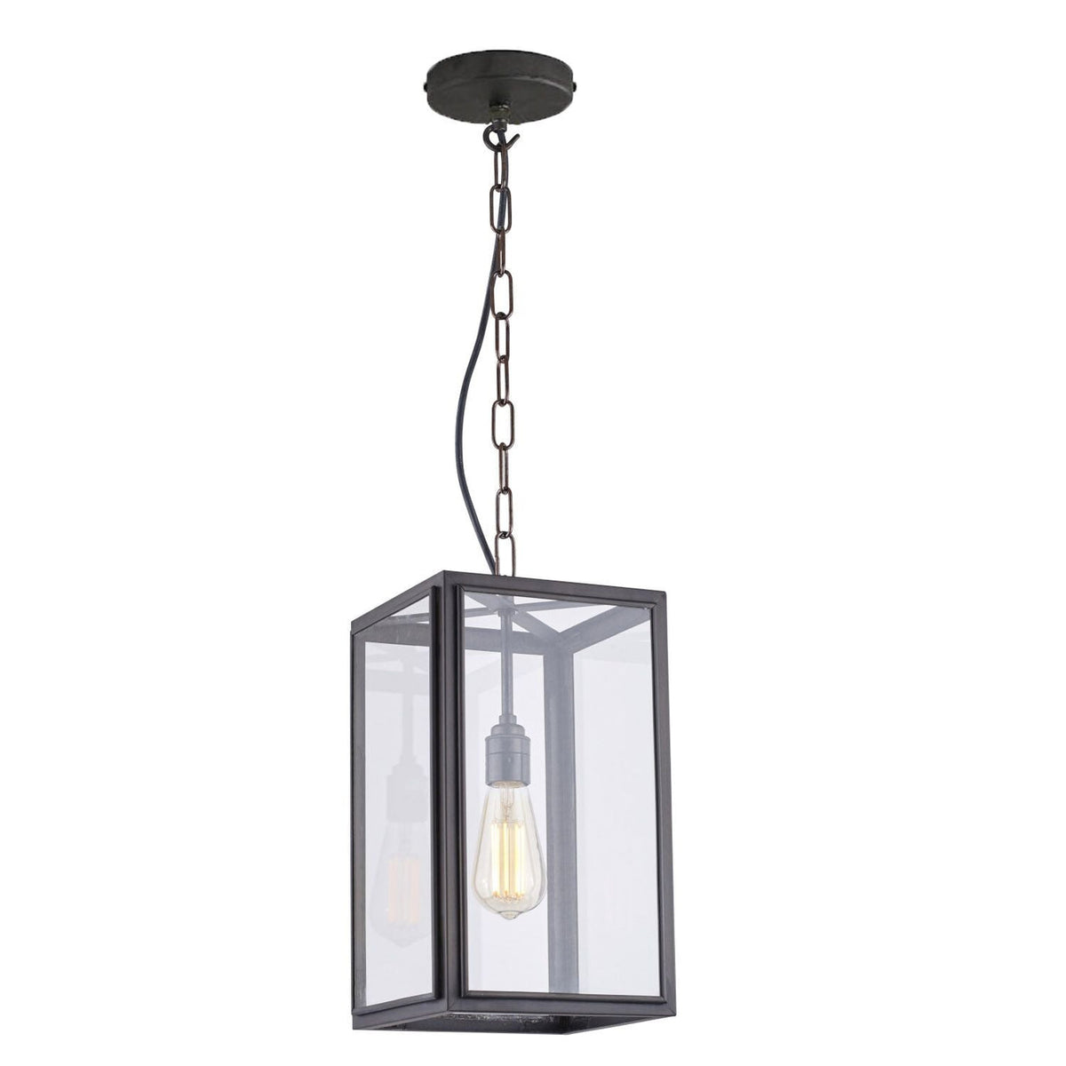 Davey Lighting Square Pendant External Glass 7639 - Small