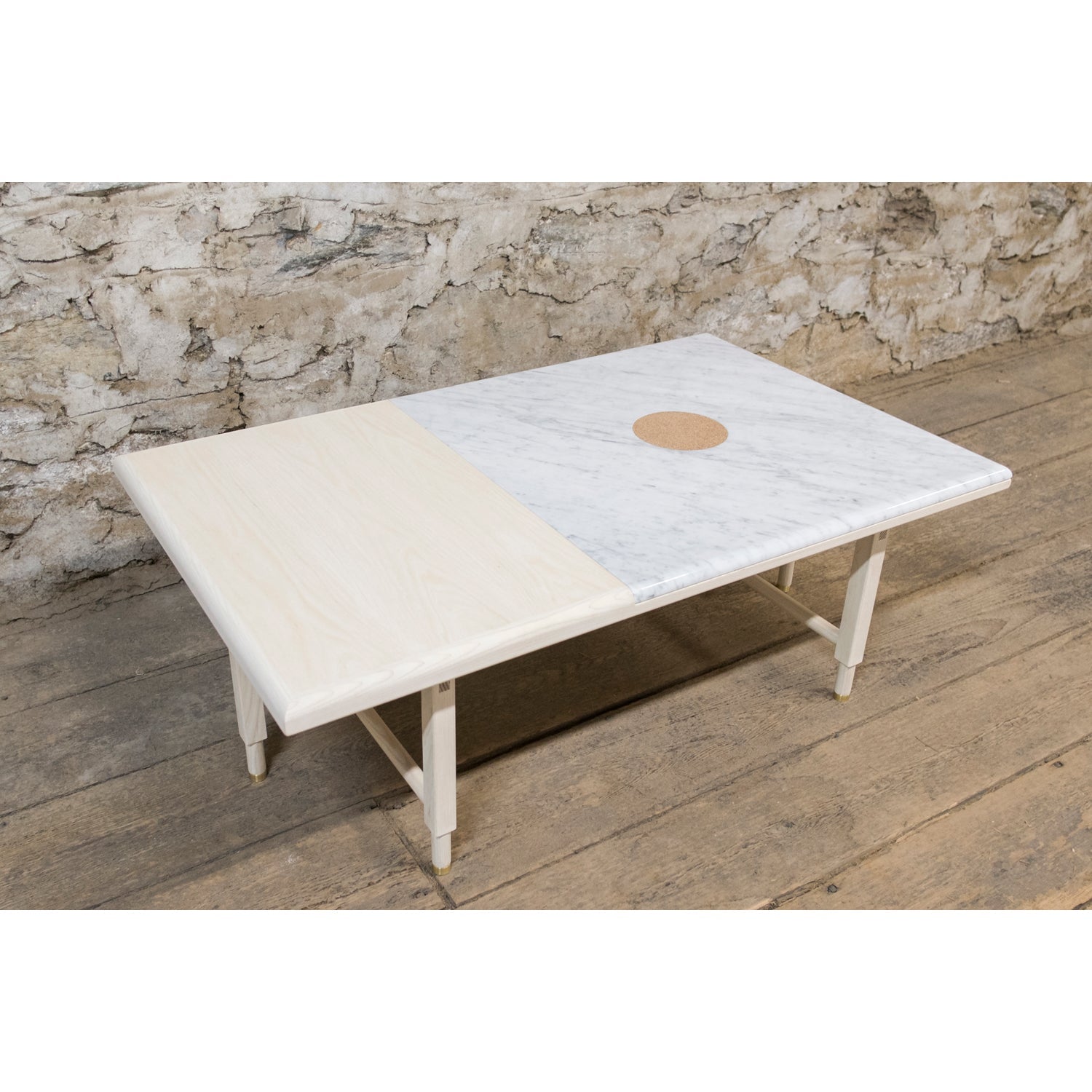 Volk St. Charles Cocktail Table - White - VOLK507-WHT