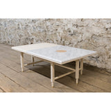 Volk St. Charles Cocktail Table - White - VOLK507-WHT