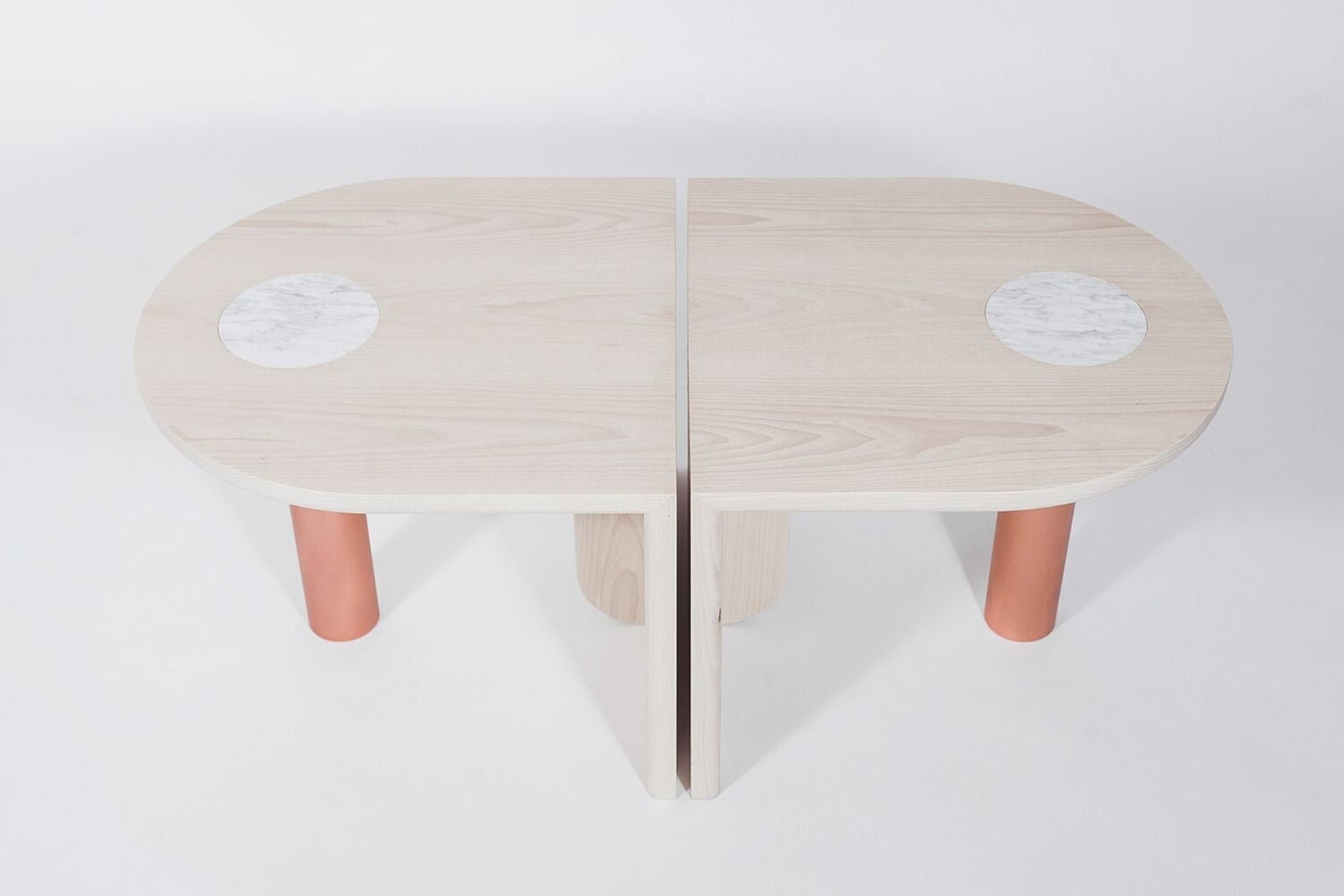 Volk St. Charles Occasional Tables - VOLK510-Single-Bleached