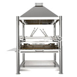 Tagwood BBQ22SS Argentine Wood Fire &amp; Charcoal Freestanding Grill - BBQ22SS