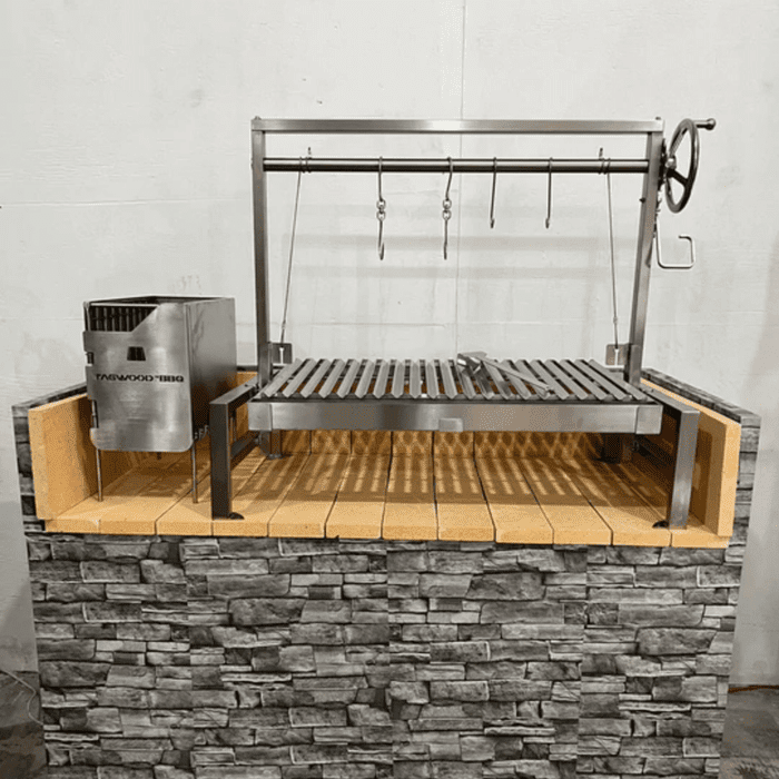 Tagwood BBQ 09 SS Built-In Insert Santa Maria Argentine Grill - BBQ09SS