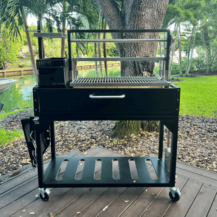 Tagwood BBQ 03 SI Freestanding Santa Maria Argentine Charcoal Grill - BBQ03SI