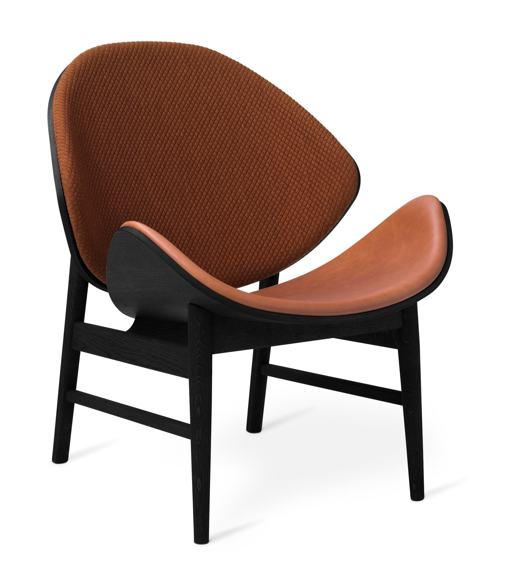 Warm Nordic The Orange Lounge Chair - Upholstered Back and Seat - 2203012