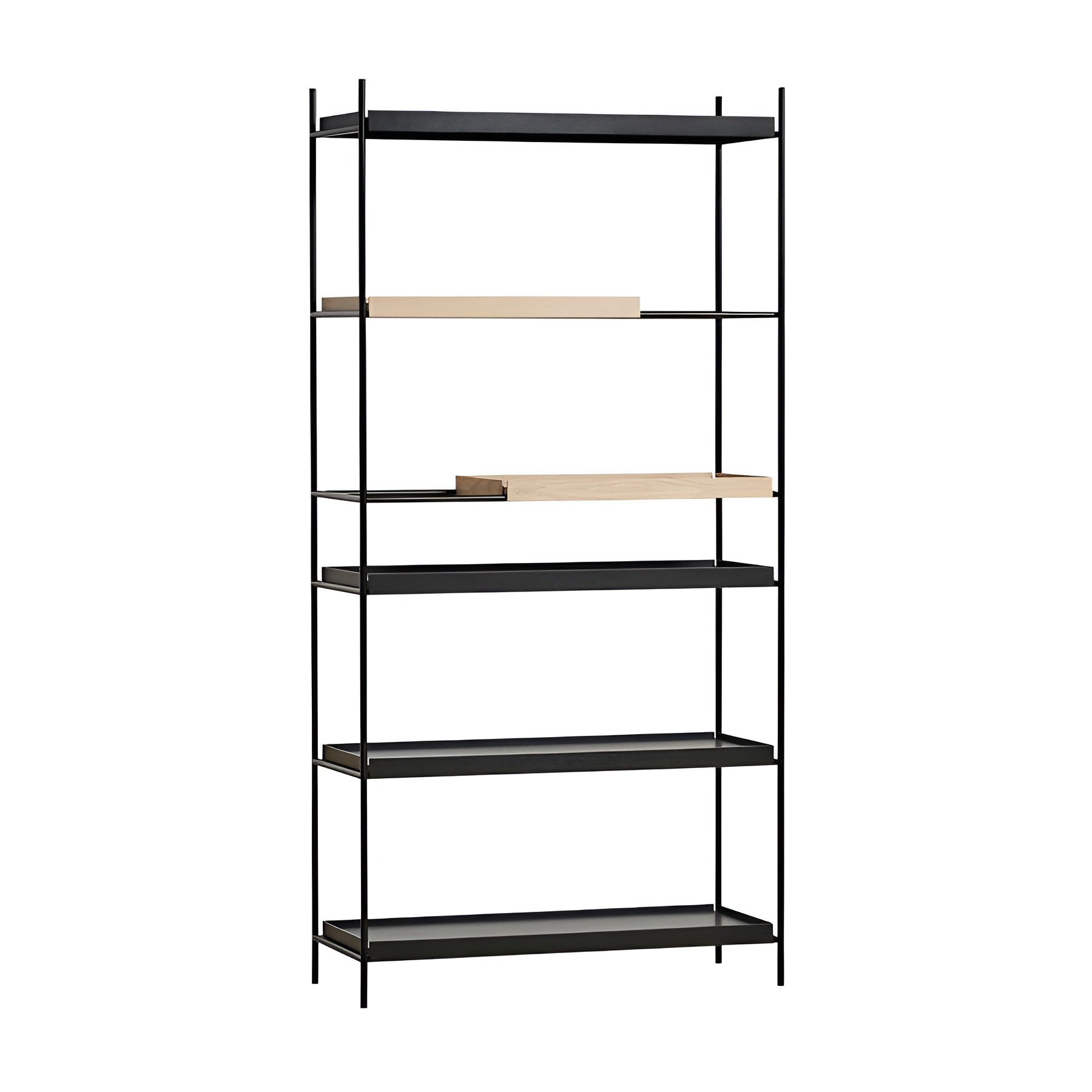 Woud Tray Shelf - High