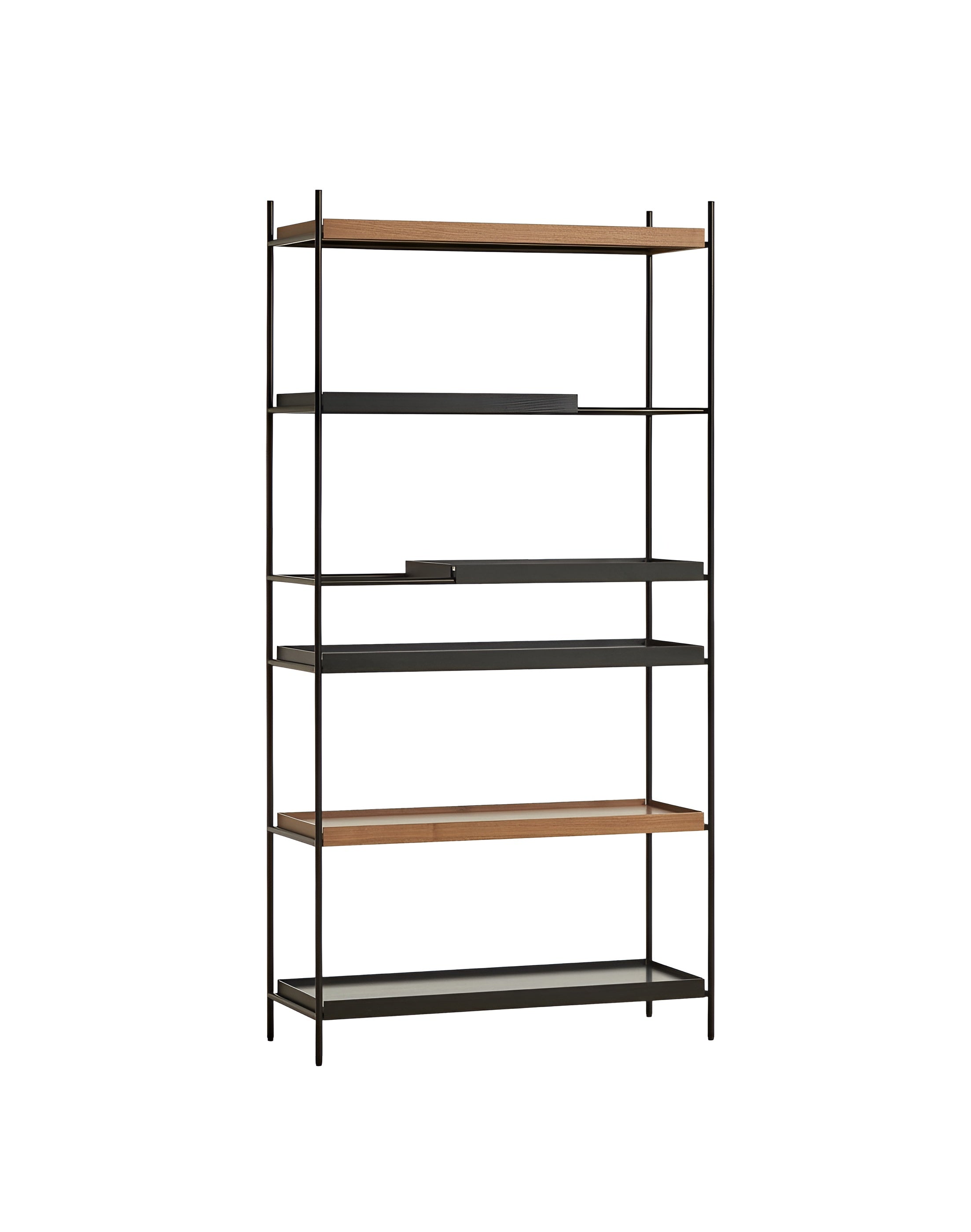 Woud Tray Shelf - High