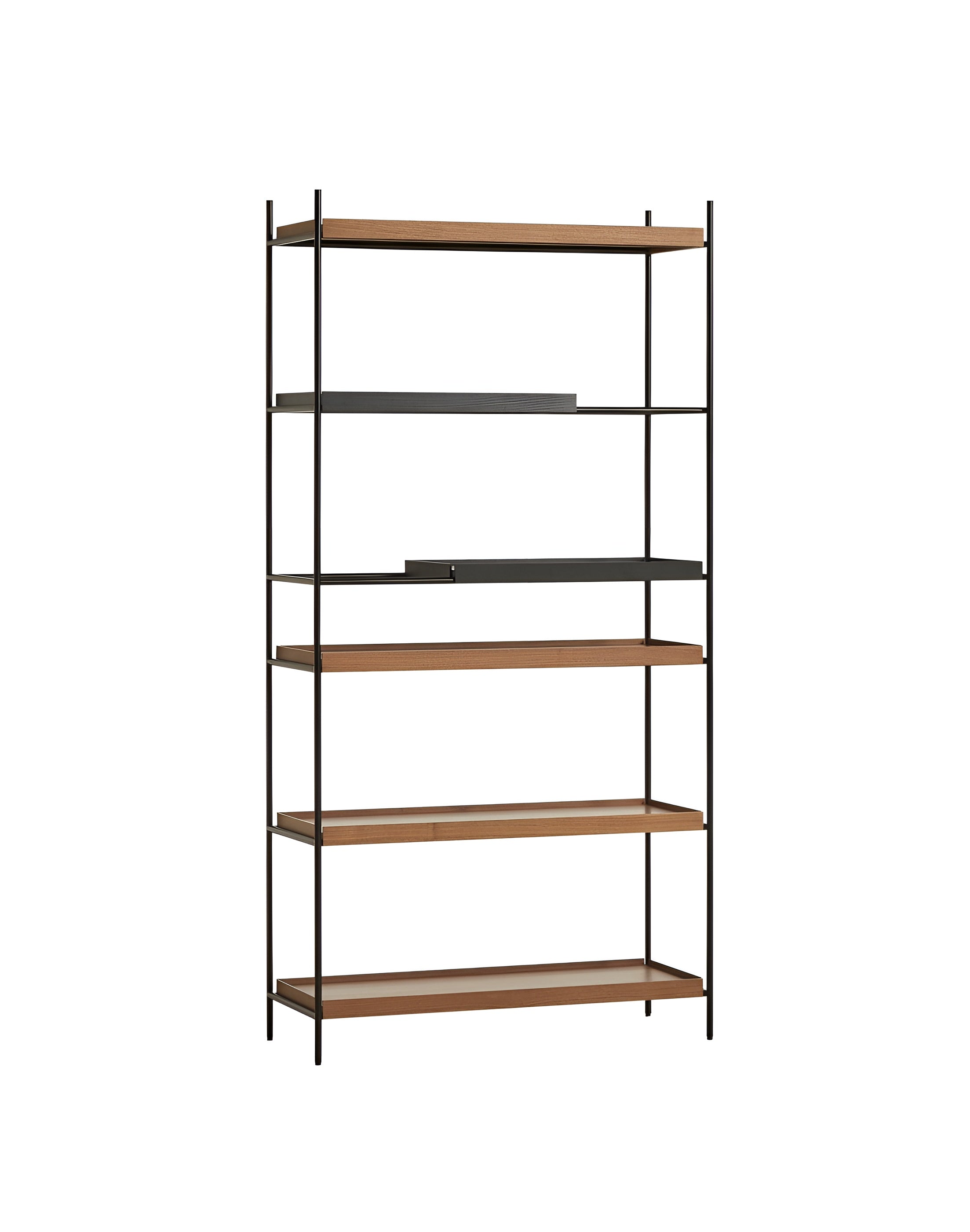 Woud Tray Shelf - High