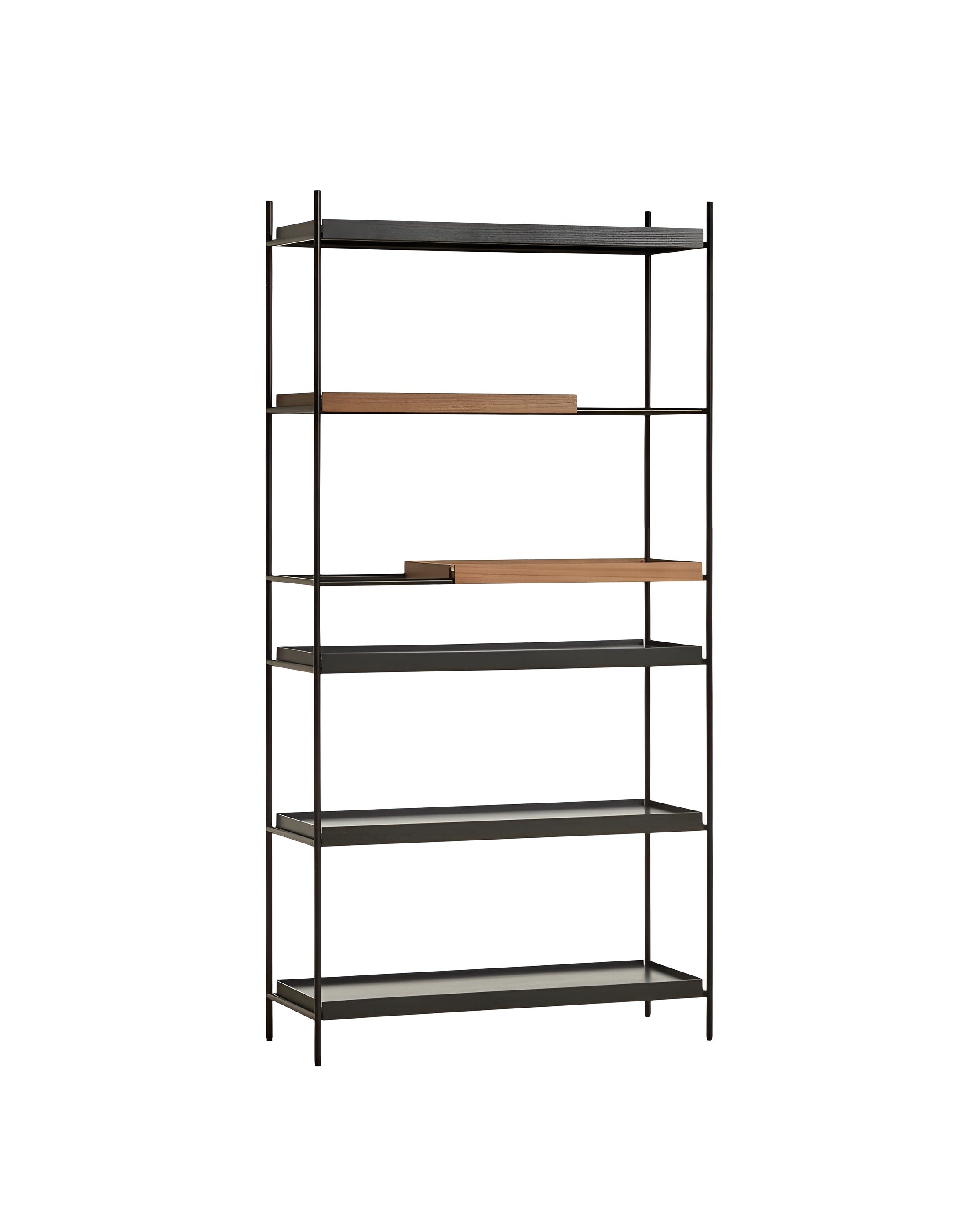 Woud Tray Shelf - High