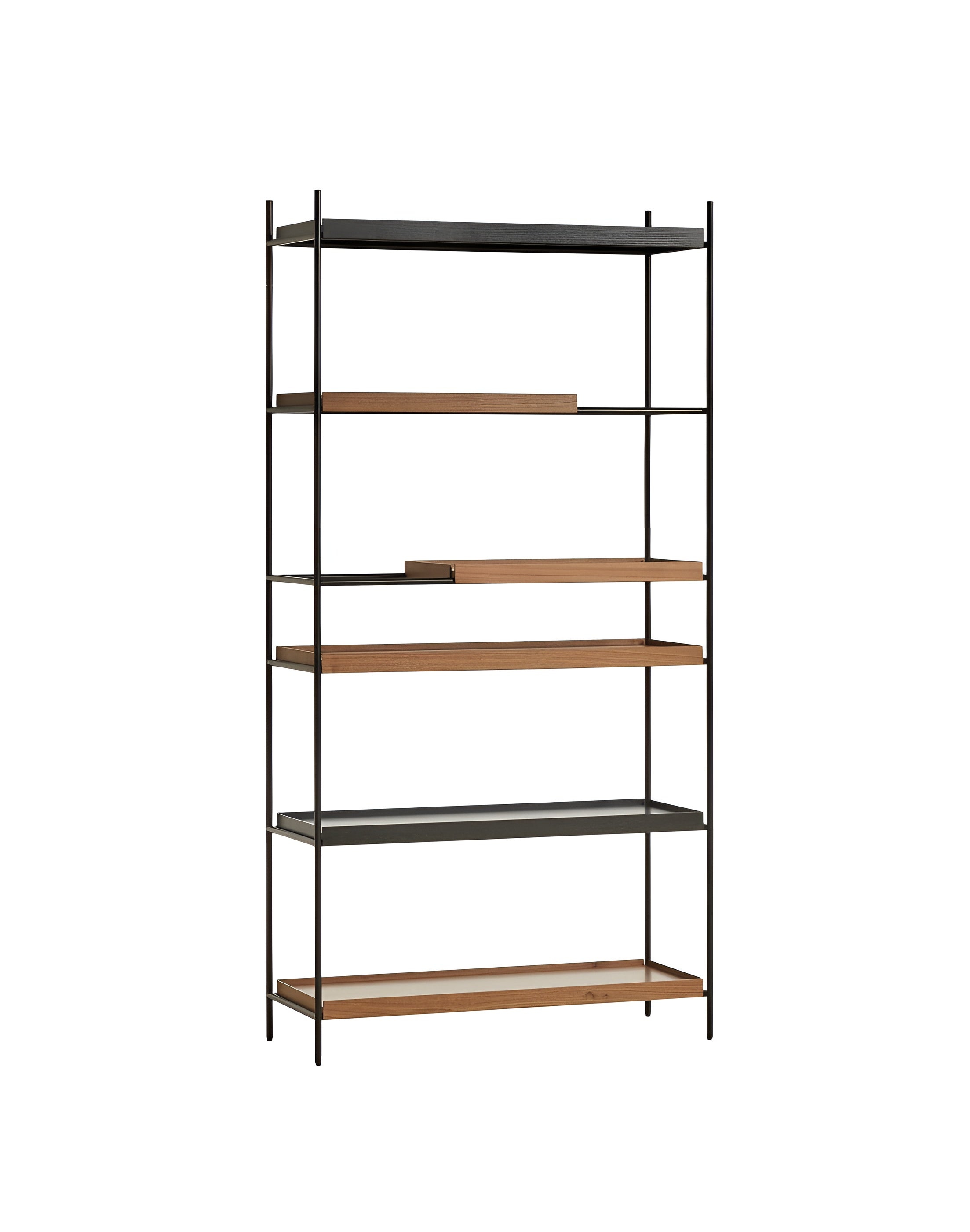 Woud Tray Shelf - High