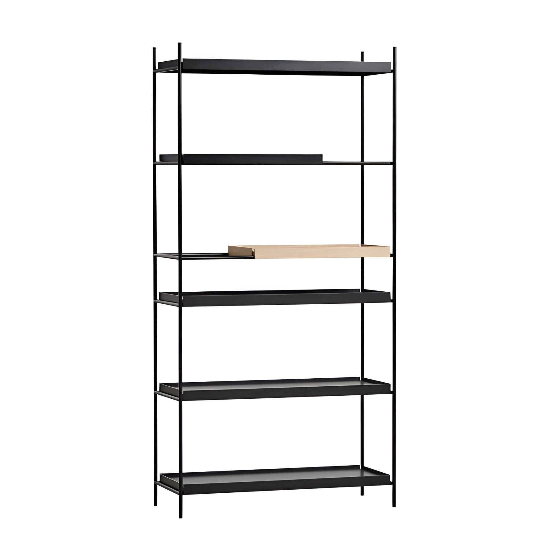 Woud Tray Shelf - High