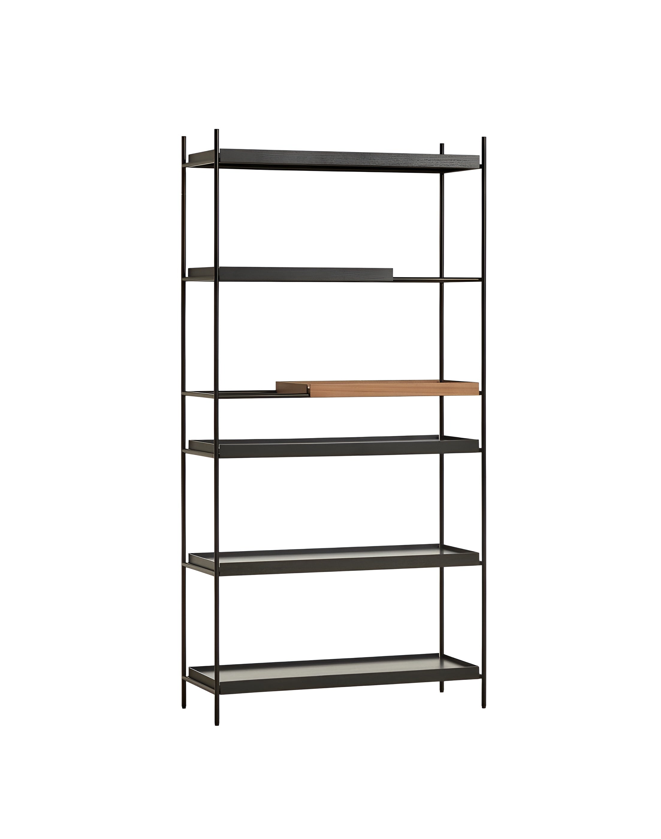 Woud Tray Shelf - High