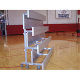 Bleacher 4 Row 7.5' Preferred Tip-N-Roll Bleacher - BL47.5TRD