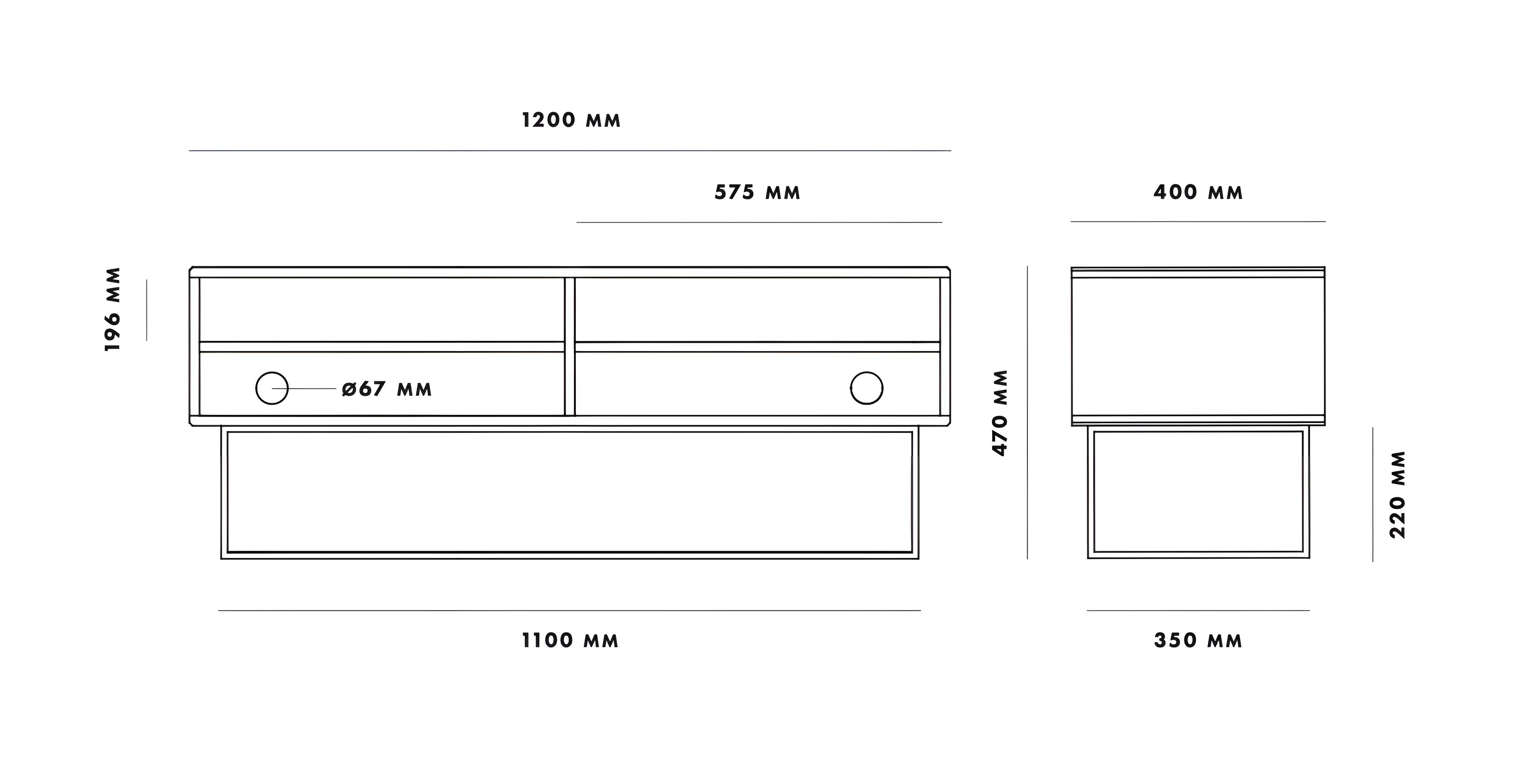 Woud Virka Sideboard - Low
