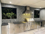 Proline Wall-Mounted Range Hood, Ducted, 1200 CFM, Stainless Steel Finish, Outdoor Rated Proline - PLJW 109WC