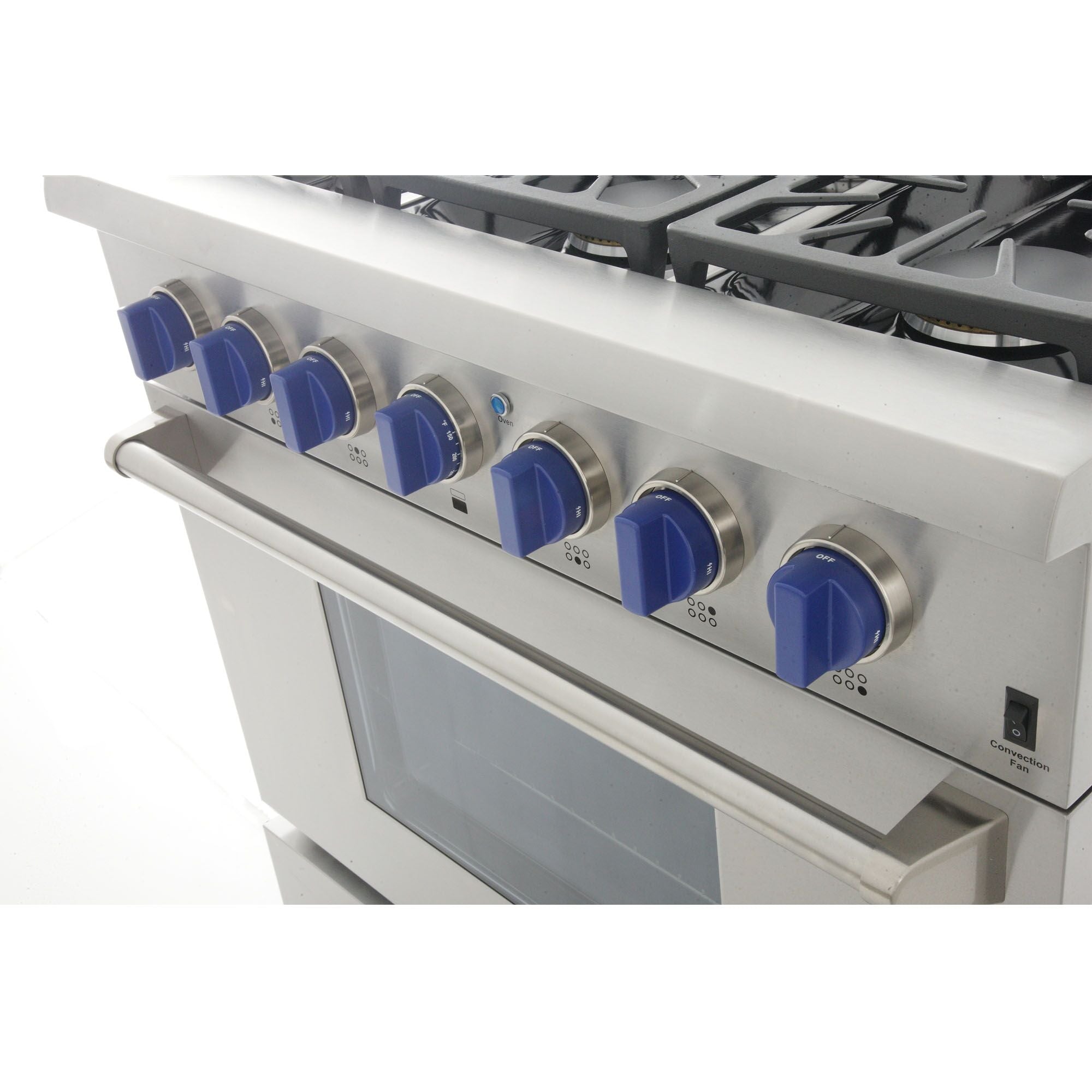 Kucht Professional 36 in. 5.2 cu ft. Natural Gas Range with Silver Knobs - KRG3618U-S