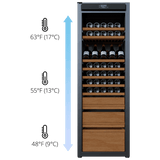 Wine Guardian Luxury Enoteca Style Multi Zone Wine Coolers - 99H0412-04