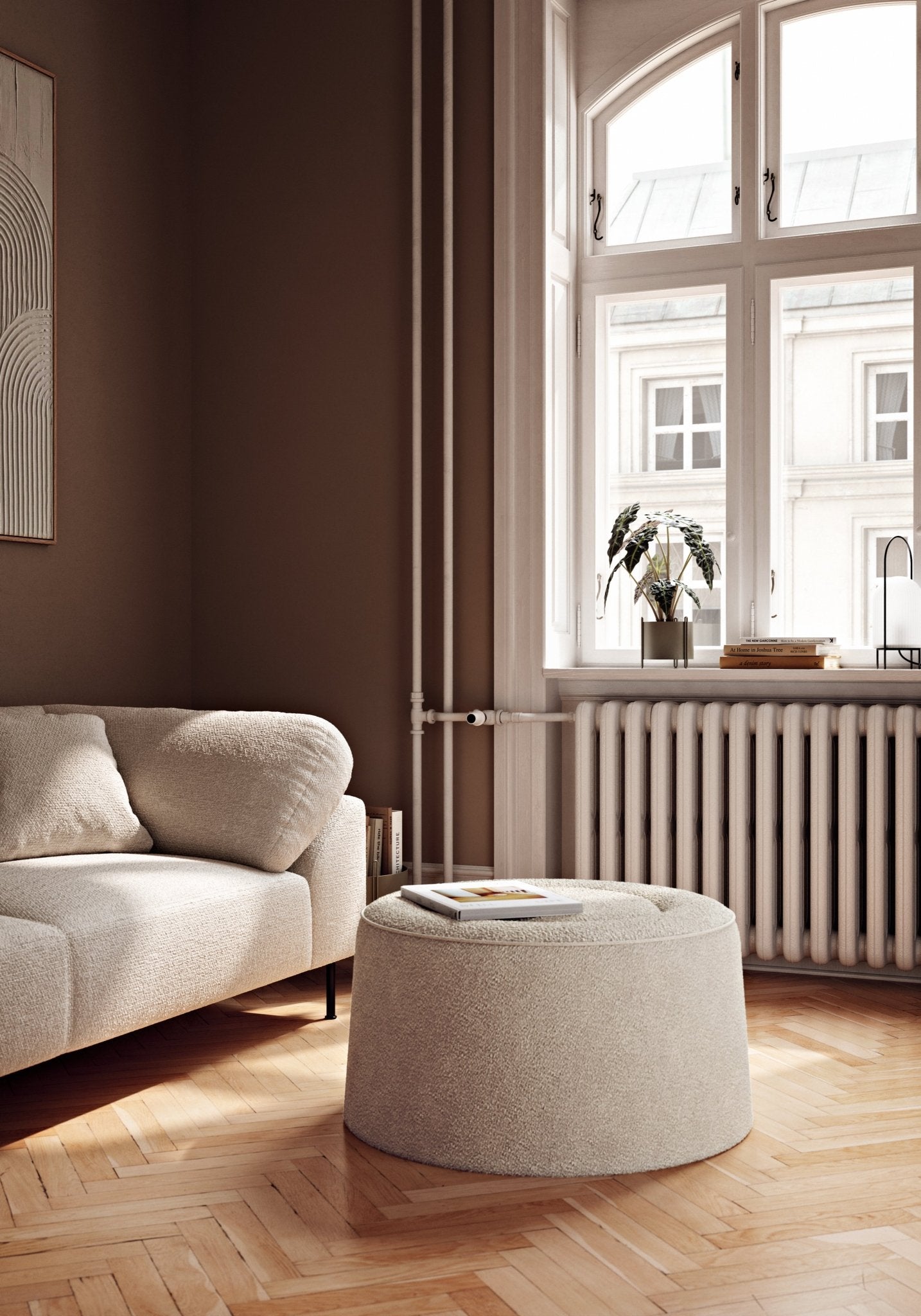 Woud Praline Pouf - Ø30" - 101066