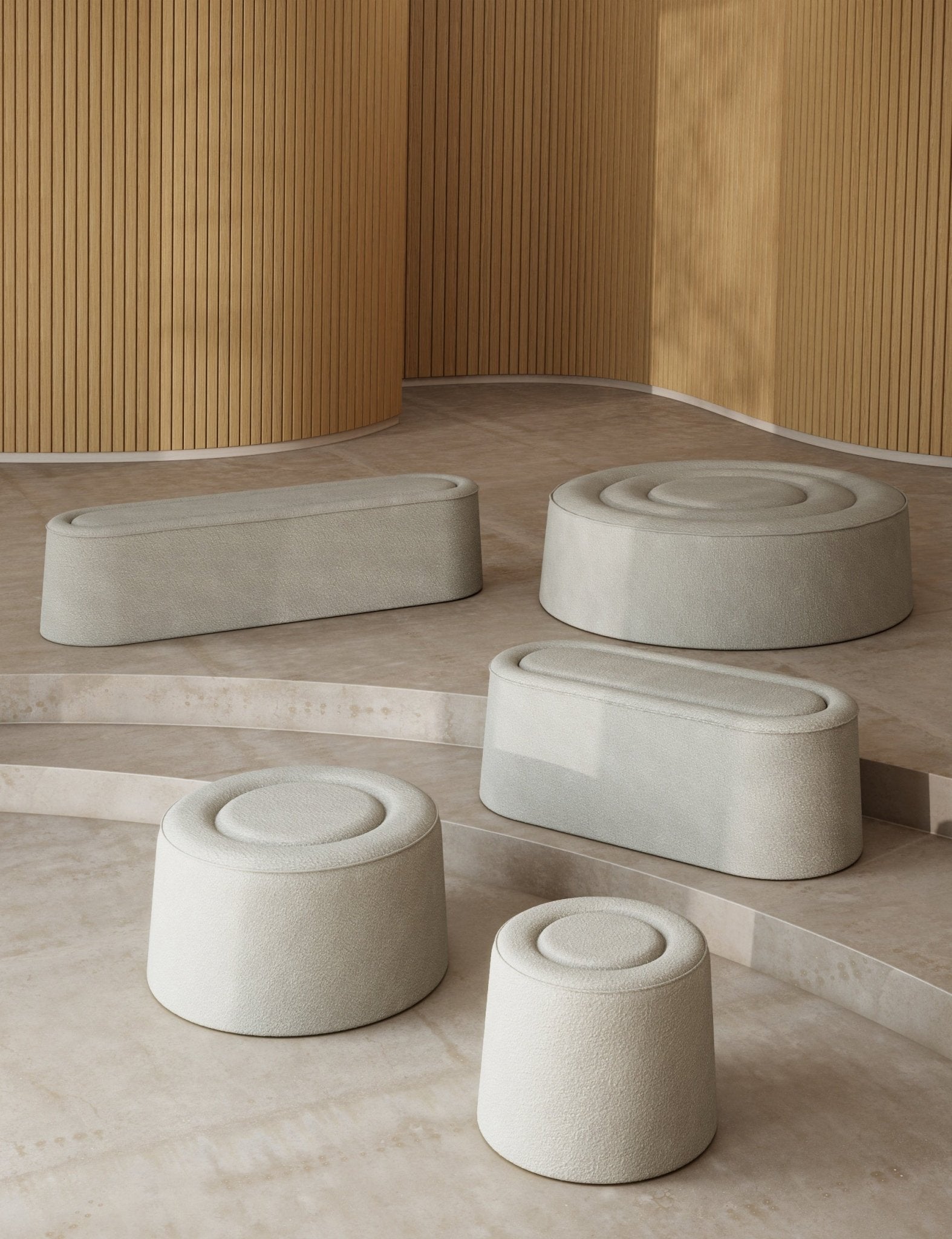 Woud Praline Pouf - Ø30" - 101066