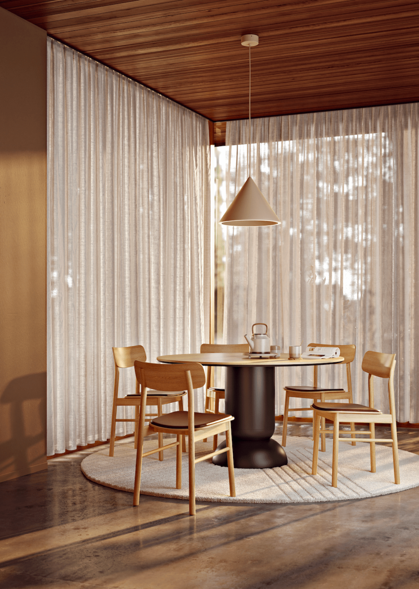 Woud Soma Dining Chair w/ Leather - 100022